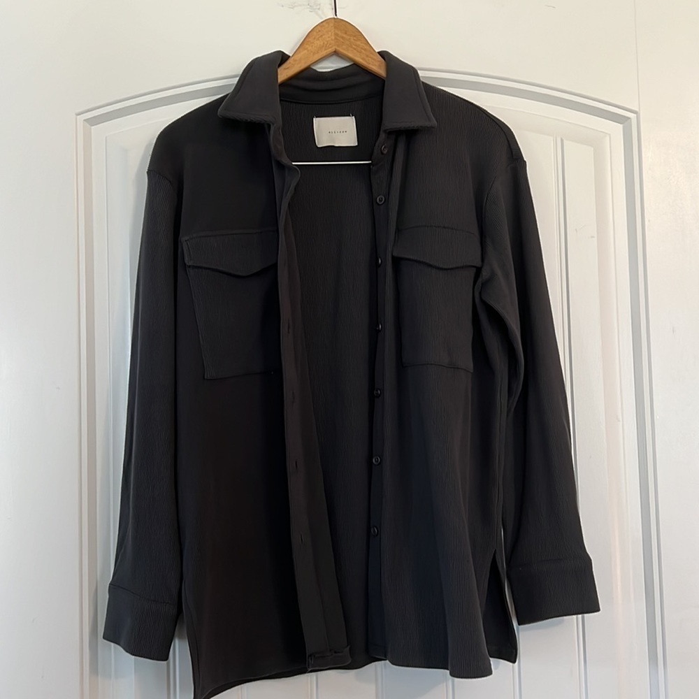 NWT All : Row  boho stretchy Shacket Jacket Small